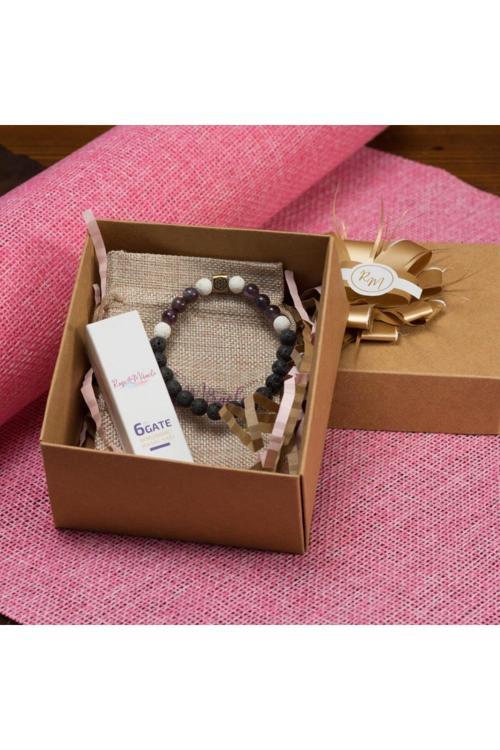 6Th Key Men Hediye Kutusu |Sezgi Kapısı Aromaterapi Yağı Ve Bileklik