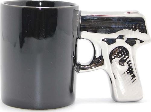 Porselen Silahlı Kupa Bardak Alk1187 Dekoratif Hediyelik