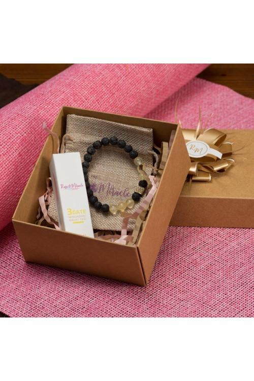 3Rd Key Men Hediye Kutusu | Güç Kapısı Aromaterapi Yağı Ve Bileklik