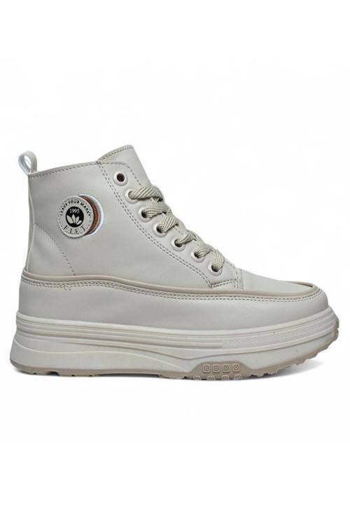 Flt Bej Termal Astar Kaymaz Kalın Taban Kadın Bot