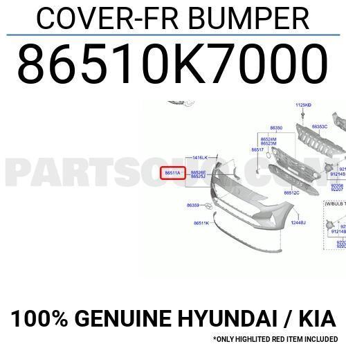 Hyundai  İ10   2020-2024  Ön Tampon Siyah (Tyg) (Oem No:86510K7000)