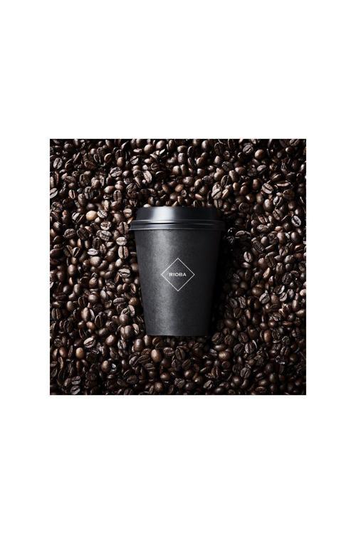 Cup 9 Oz Siyah Kapaklı Karton Bardak Kahve Çay Kağıt Bardak 250 Ml - 50'Li