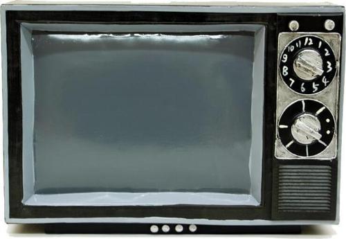 Televizyon Siyah Vintage Dekoratif Hediyelik