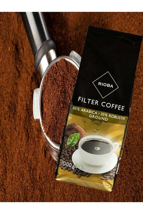 Rioba Filtre Kahve %80 Arabica %20 Robusta Öğütülmüş (1 Kg)