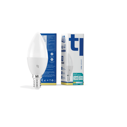 Redeem C37S E14 Mum Ampul, Titreşimsiz, Göz Konforu, 524 Lümen, Tatlı Beyaz, 3500 Kelvin