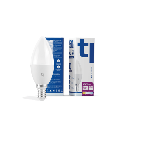 Redeem Plus C37S E14 Mum Ampul, Titreşimsiz, Göz Konforu, 621 Lümen, Beyazı, 5000 Kelvin