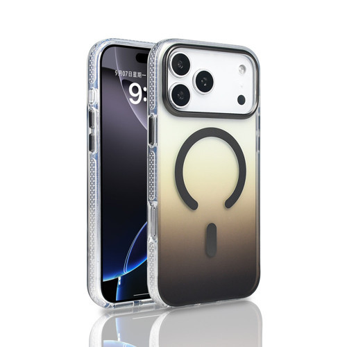 iPhone 17 Pro Max Kılıf M-safe Şarj Özellikli Transparan Renk Geçişli Toros Kılıf