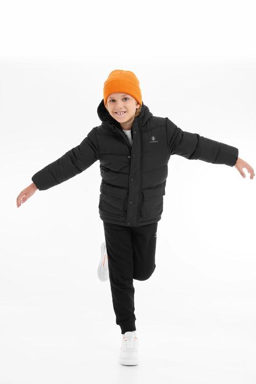 Lumbejack GLLOREN Dokuma Çocuk Mont Siyah