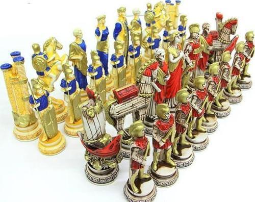 Satranç Taşı Polyester Büyükboy Truva Dekoratif Hediyelik