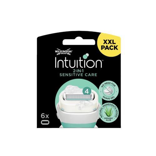 Intuition Sensitive Care Kendinden Sabunlu Kadın Tıraş Bıçağı Kartuşu | XXL 6 Yedek Başlık