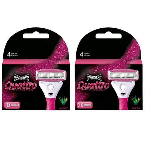 Quattro Kadın Tıraş  Bıçağı Yedek Başlık | 2 Paket - 6 Adet