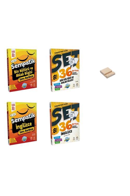 LGS 8. Sınıf Din ve İngilizce Sempatik Soru Bankası ve Haftalık Kazanım Denemeleri 4lü Set