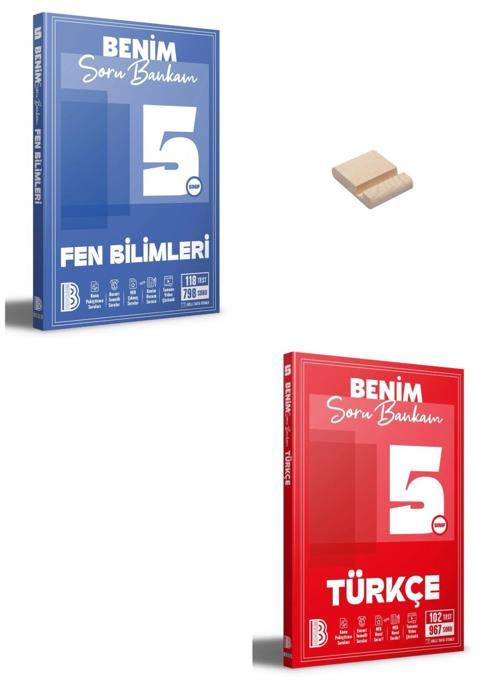 5. Sınıf Benim Soru Bankam Fen Bilimleri ve Türkçe + Telefon Standı