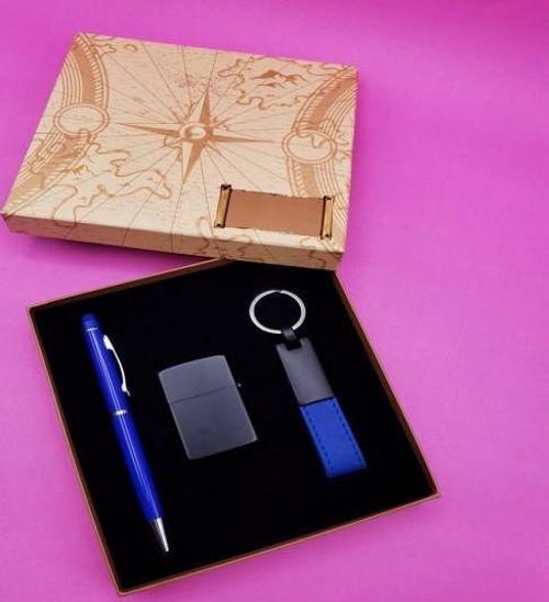 Tükenmez Kalem Çakmak Anahtarlık Seti Dekoratif Hediyelik