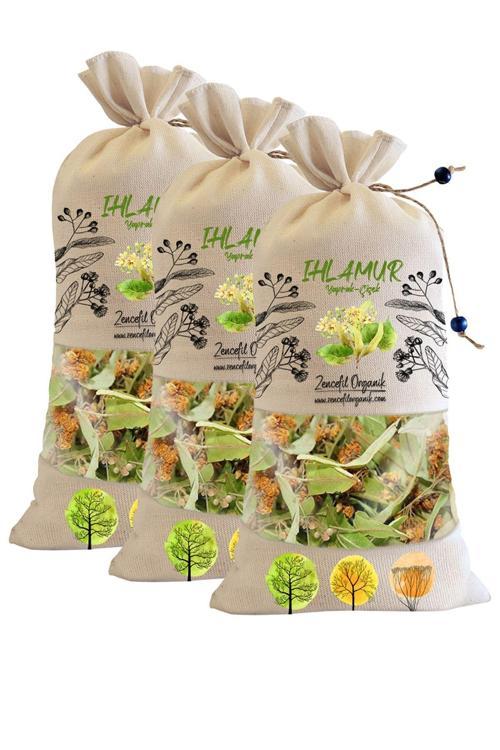 3 Adet Bez Torba Yaprak Çiçek Karışık Ihlamur 80 Gr. X 3 Ad. Yeni Mahsül Seçme Ürün 240 Gr. Ihlamur