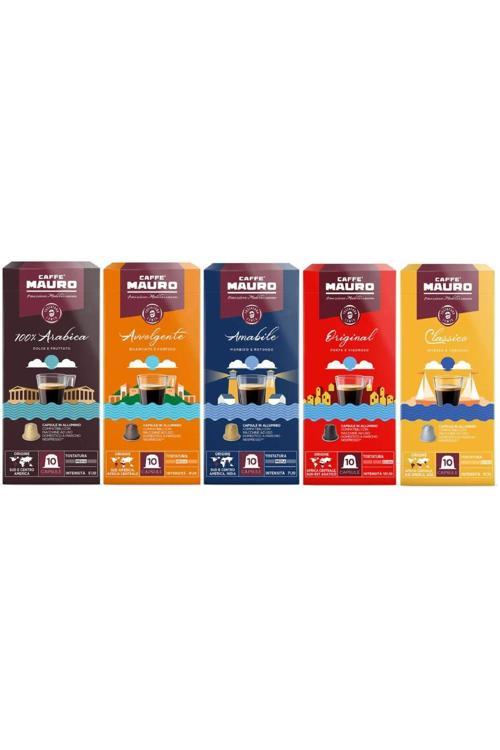 Nespresso Kapsül 50 kapsül 100% Arabica, Original, Classico, Avvolgente, Amabile