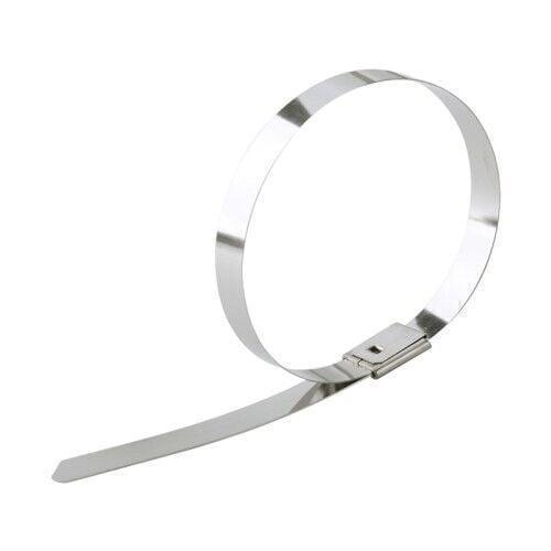 Paslanmaz Çelik Kablo Bağı Cırt Kelepçe 7,9X840 Metalik 304 kalite Tork 50 'Li Paket