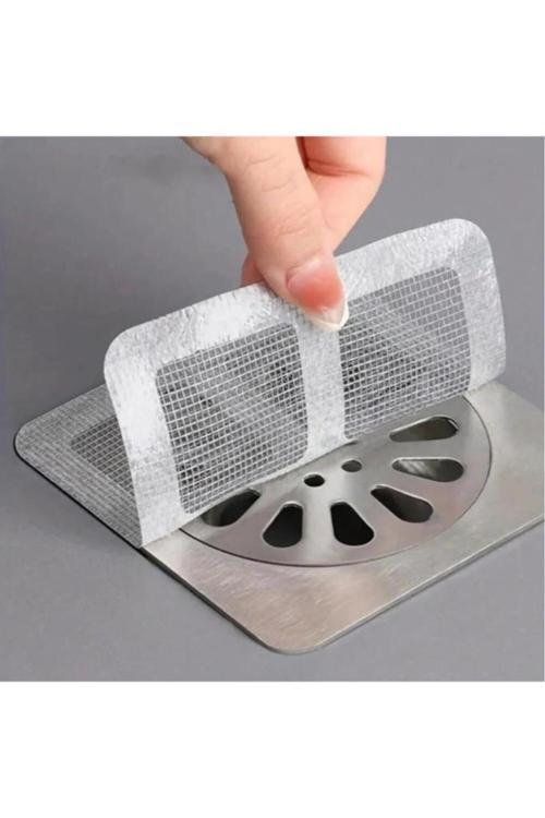 Yapışkanlı Kullan At Lavabo Banyo Mutfak Duş Gider Saç Kıl Tüy Toplayıcı Tel Süzgeç