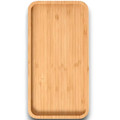 Bambu Dikdörtgen Sunum Ve Servis Tepsisi - Ahşap Tepsi - Yağdanlık Altlığı 1 Adet