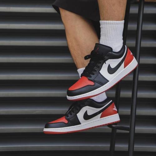 AİR JORDAN 1 LOW BRED TOE-SPORTXOUTLET