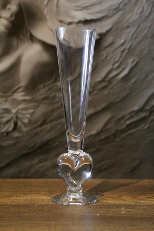 El İmalatı Kristal Kalp Figürlü Vazo 1 Adet 21536