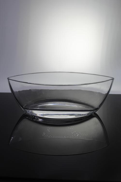 El İmalatı Kristal Kalın Kayık Kase 1 Adet 18712