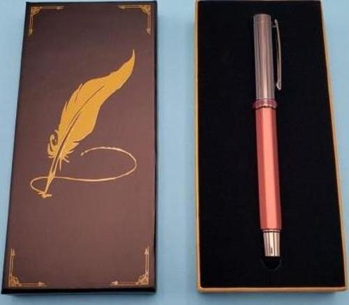 Metal Bordo Kalem Dekoratif Hediyelik