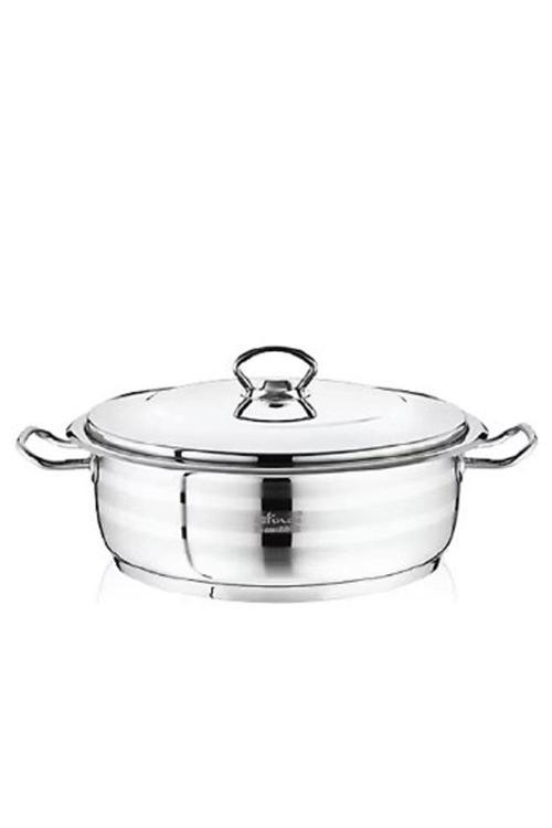 Flavia 32x10 Cm Kısa Çelik İndiksyon Tencere