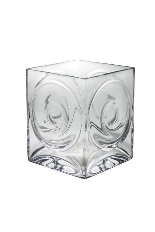 Denizlicam El imalatı Kristal Kare Dekoratif Vazo 16769