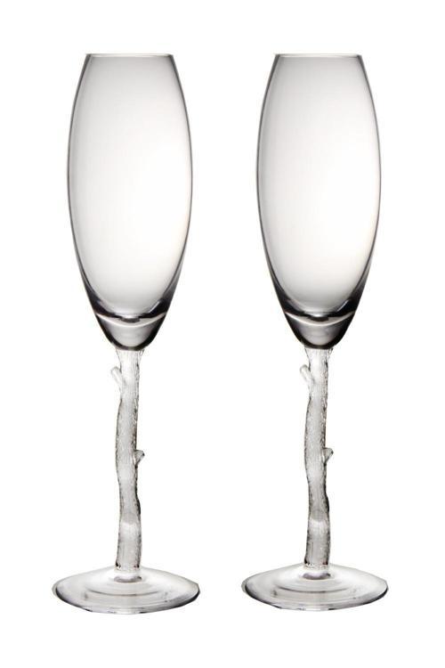 Denizli Cam El İmalatı Kristal Dal Figürlü Şampanya Kadeh 2 Li 1027948 31579 200 cc