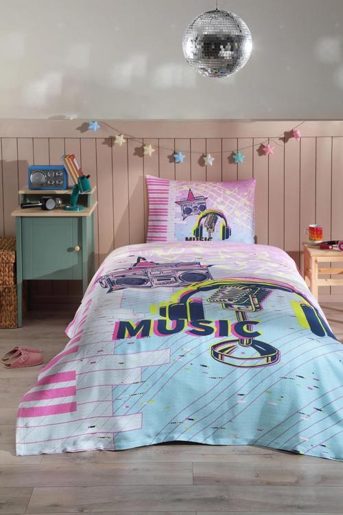 Speldosa Pike Takımı Tek Kişilik Pembe