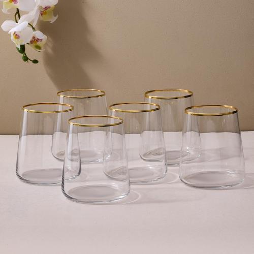 Dolce Vita 6'lı Su Bardağı Gold 380 cc