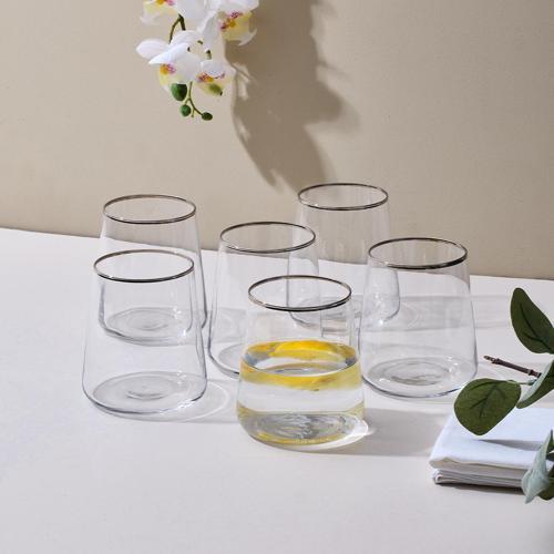 Dolce Vita 6'lı Su Bardağı Platin 380 cc