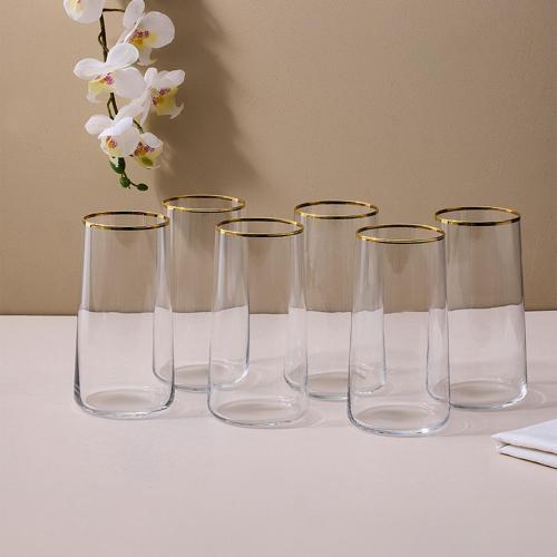 Dolce Vita 6'lı Meşrubat Bardağı Gold 540 cc