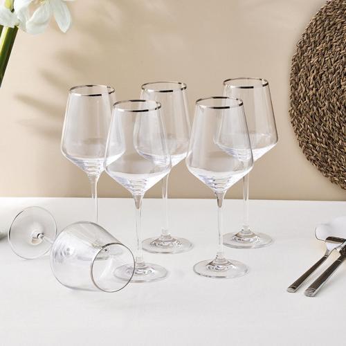 Dolce Vita 6'lı Kadeh Platin 390 cc