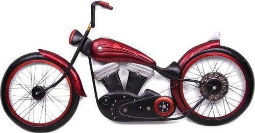 Motorsiklet Pano Vintage Dekoratif Ev Ofis Hediyelik