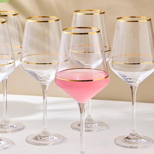 Dolce Vita 6'lı Kadeh Çift Gold 390 cc