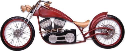 Motorsiklet Pano Vintage Dekoratif Hediyelik