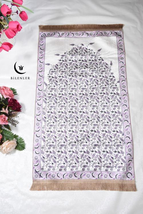 Pratik ve Taşınabilir İpek Dokulu Çantalı Seccade