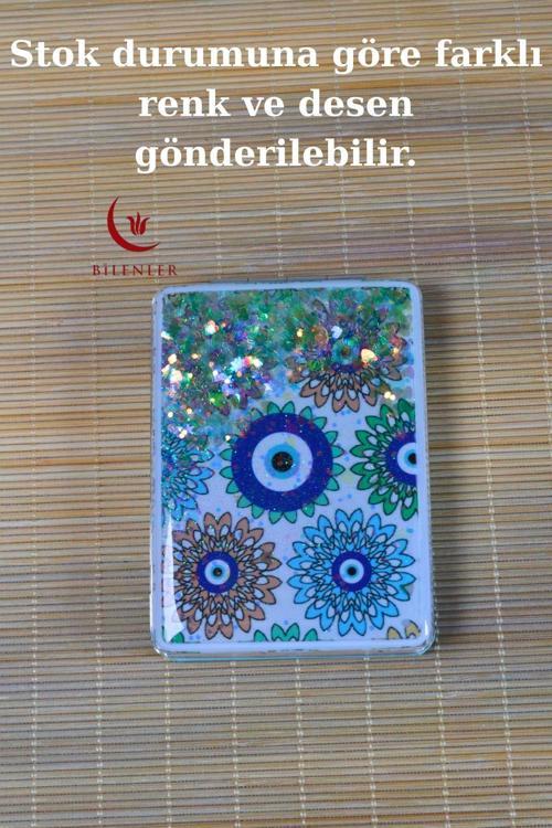 Cep Çanta Aynası,makyaj Aynası Etnik Desenli Dikdörtgen 7x9cm