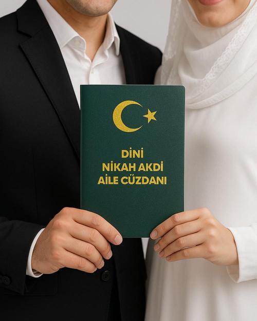 Nikah Akdi Cüzdanı Hatıra Defteri – Gelin Damat Bilgi ve Şahit İmzalı –