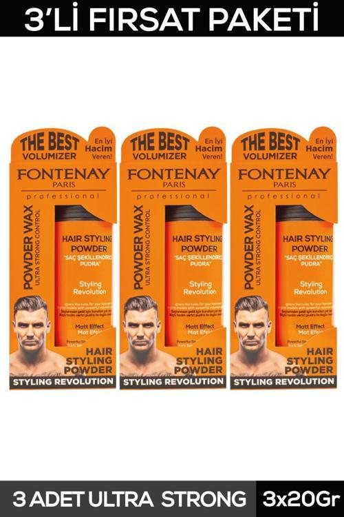 SAÇ ŞEKİLLENDİRİCİ PUDRA TOZ WAX ULTRA STRONG TURUNCU 20GR X3
