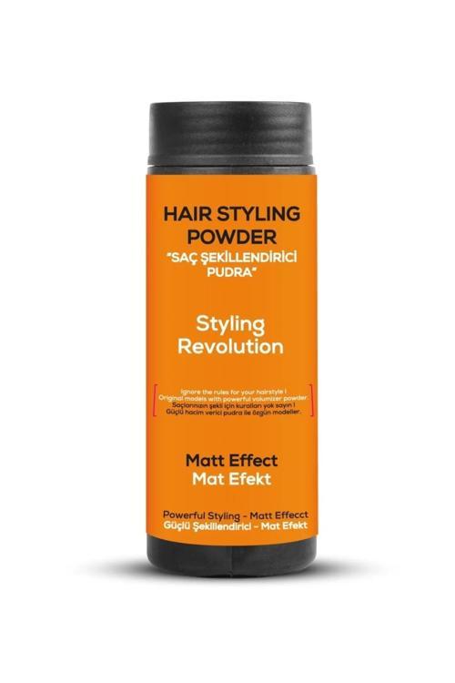 Saç Şekillendirici Pudra Toz Wax Ultra Strong Turuncu + Şekil Tarağı + Saç Spreyi 3'Lü Set