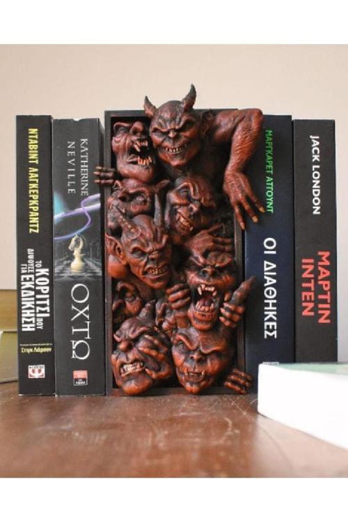 3 Boyutlu Kitaplık Aksesuarı Doğal Taş Kitap Tutucu Dekoratif Book Nook Kitap Ayracı 3D Dekor