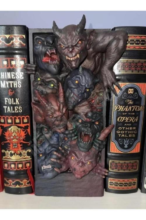 3 Boyutlu Kitaplık Aksesuarı Doğal Taş Kitap Tutucu Dekoratif Book Nook Kitap Ayracı 3D Dekor