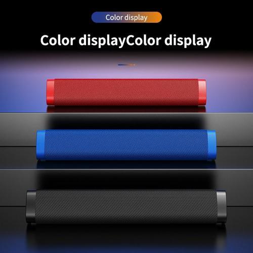 Kablosuz Bluetooth Soundbar Hoparlör Bilgisayar telefon tablet Yüksek ses uzun şarj KIRMIZI