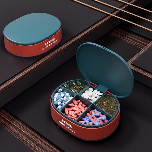 Luno Kapaklı 6 Bölmeli Taşınabilir İlaç Kutusu