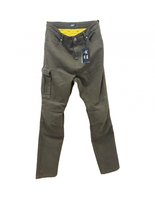 THORR FOREST MOTOSİKLET KORUMALI KOT PANTOLONU GABARDİN HAKİ YEŞİL