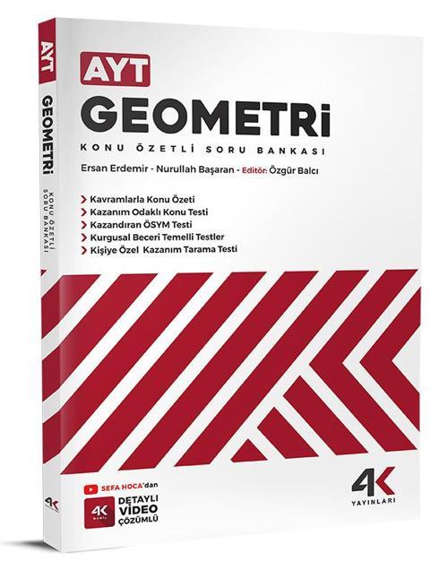 4K 2026 Ayt Geometri Konu Özetli Soru Bankası