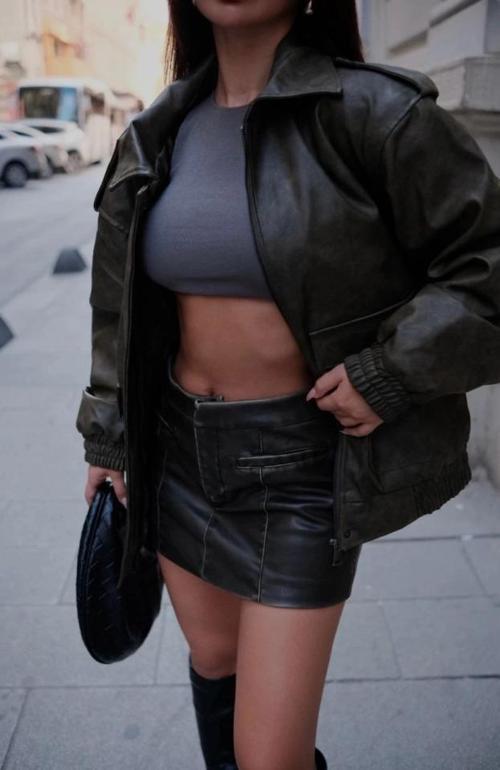 MDB uni Deri Pilot Ceket